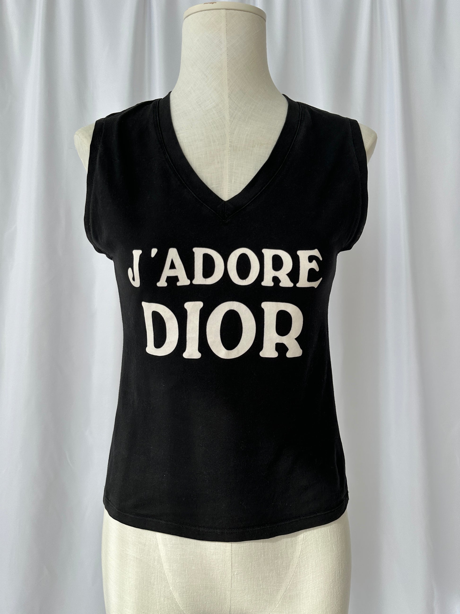 Christian Dior J'adore Dior World Champion 1974 Sleeveless Top