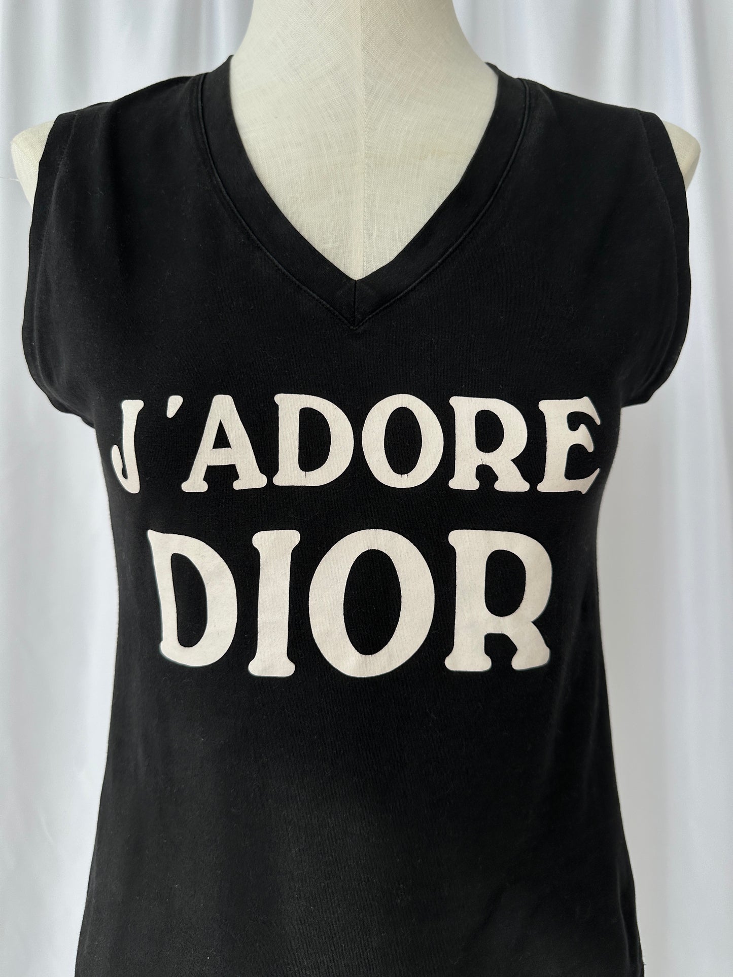 Christian Dior J'adore Dior World Champion 1974 Sleeveless Top close-up