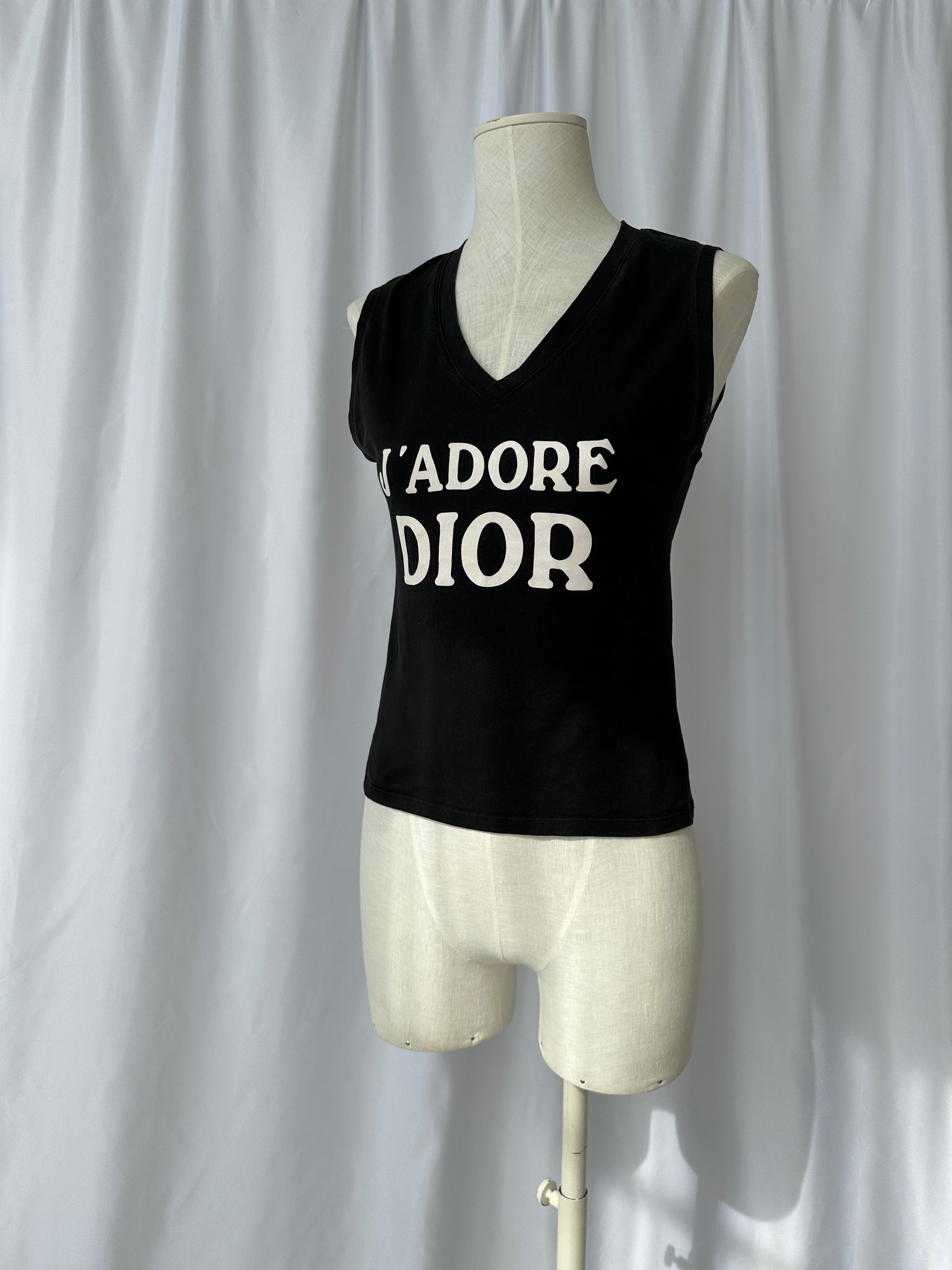 Christian Dior J'adore Dior World Champion 1974 Sleeveless Top