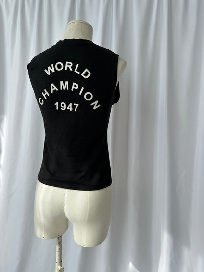 Christian Dior J'adore Dior World Champion 1974 Sleeveless Top