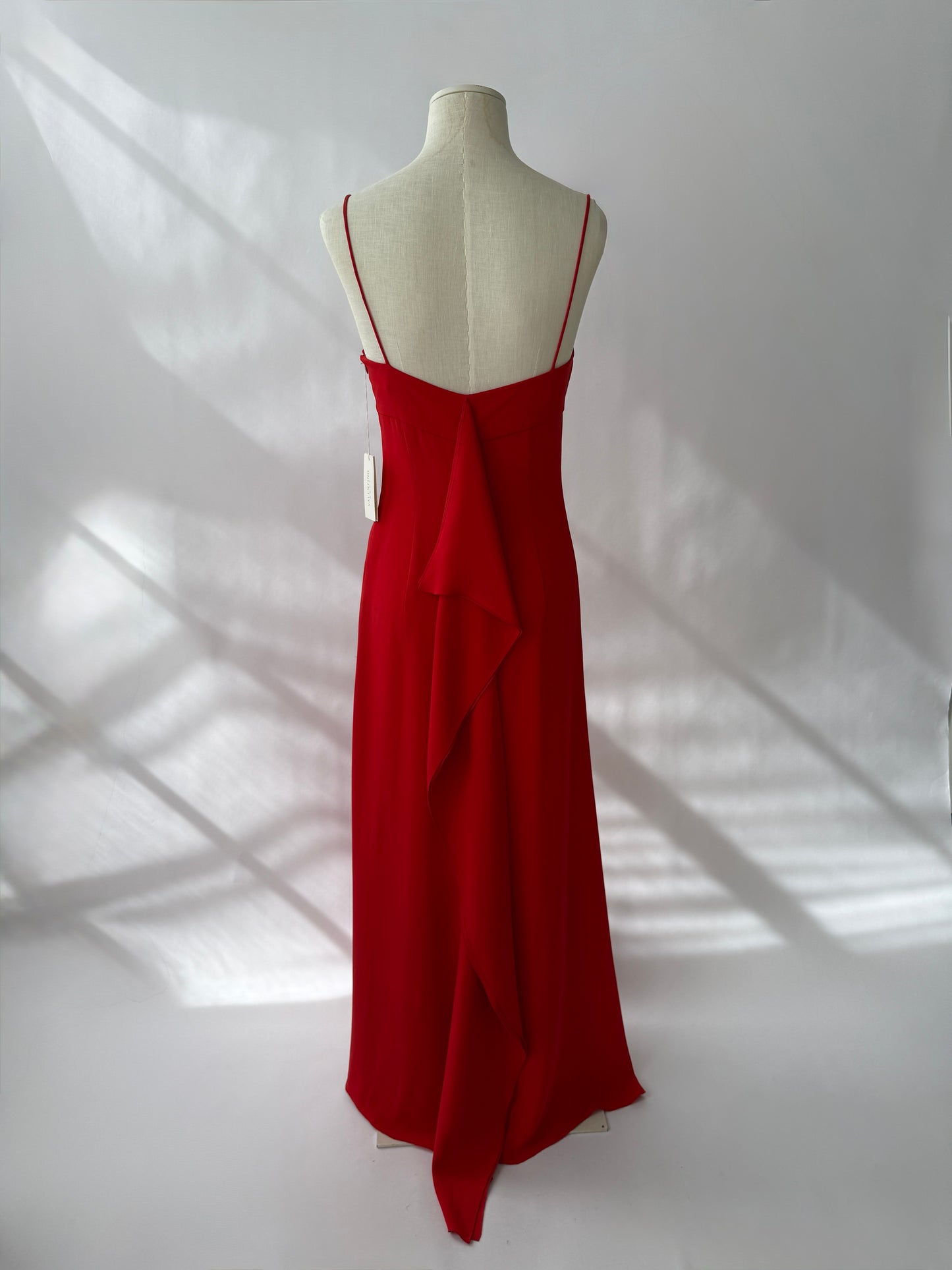 Valentino 2000s Vintage Red Floor Length Gown (S)