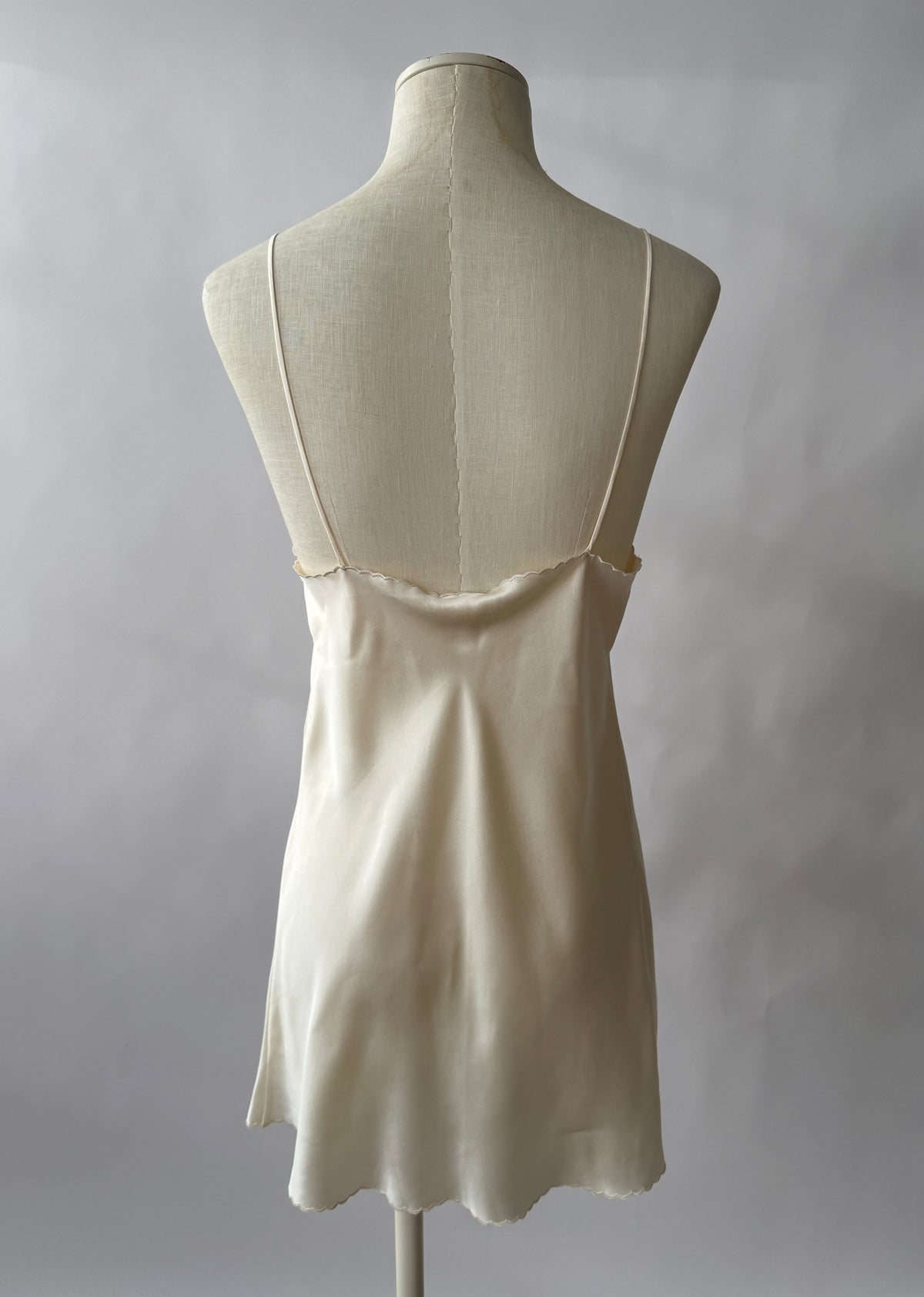 La Perla Silk Scalloped Bridal Slip Dress (S/M)