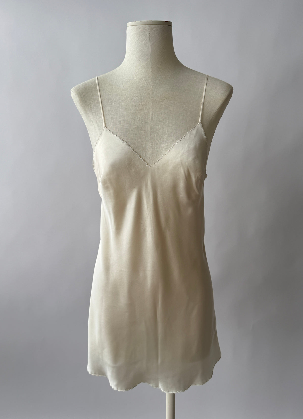 La Perla Silk Scalloped Bridal Slip Dress (S/M)