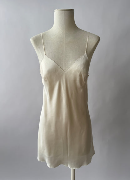 La Perla Silk Scalloped Bridal Slip Dress (S/M)