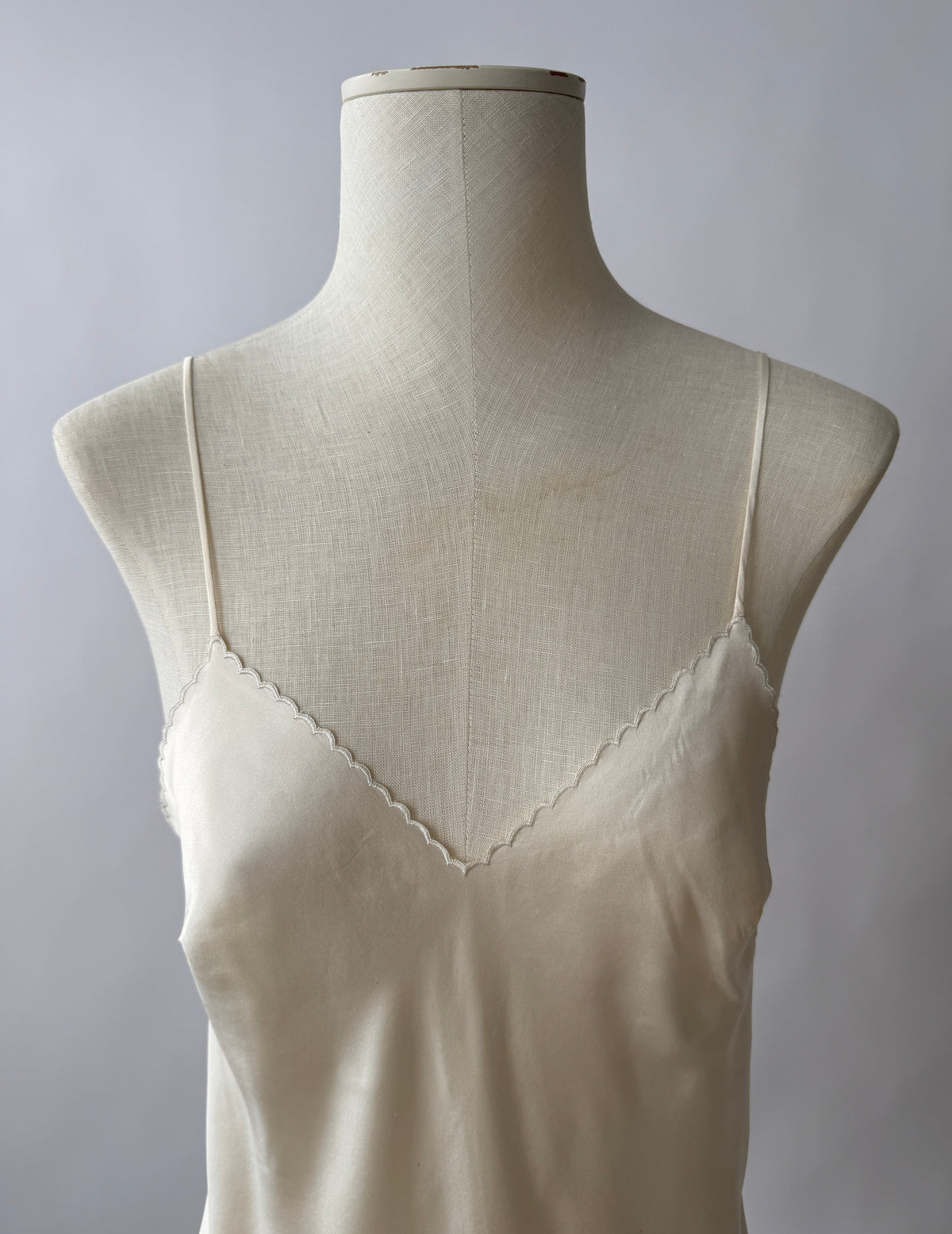 La Perla Silk Scalloped Bridal Slip Dress (S/M)