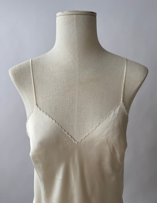 La Perla Silk Scalloped Bridal Slip Dress (S/M)