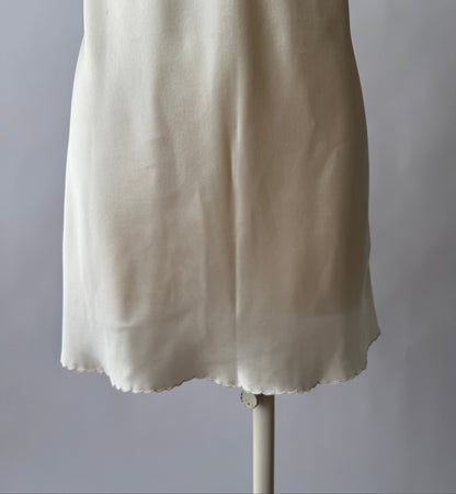 La Perla Silk Scalloped Bridal Slip Dress (S/M)