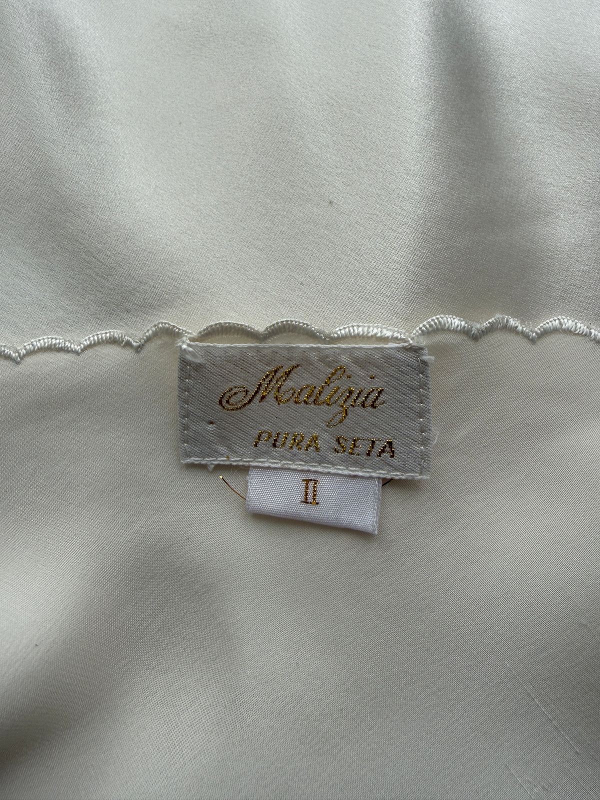 La Perla Silk Scalloped Bridal Slip Dress (S/M)