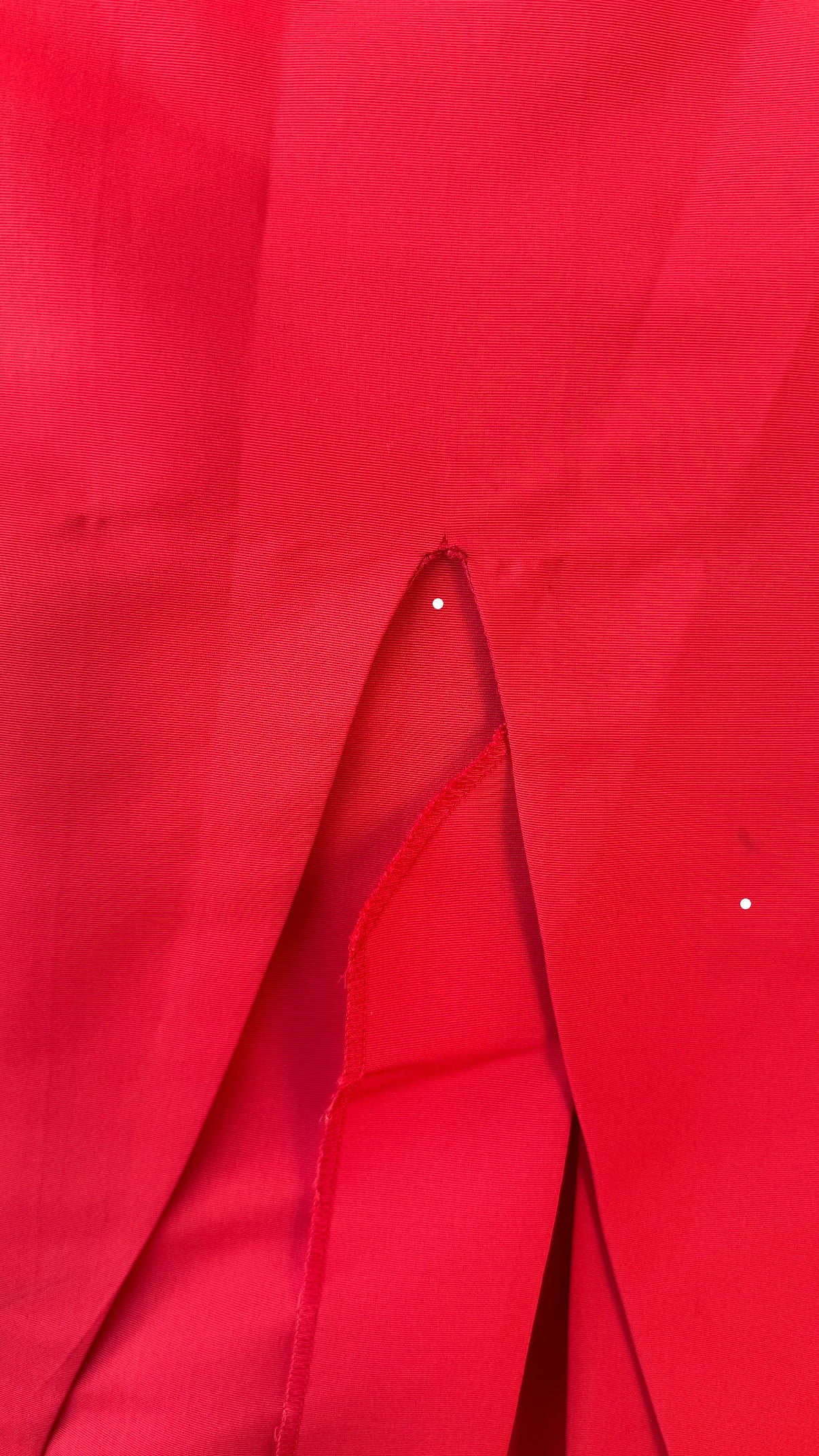 First detail photo of the fabric of the Valentino Strapless dress