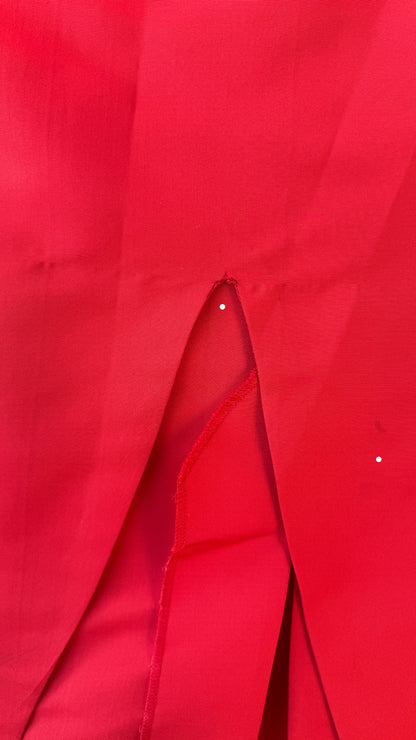 First detail photo of the fabric of the Valentino Strapless dress